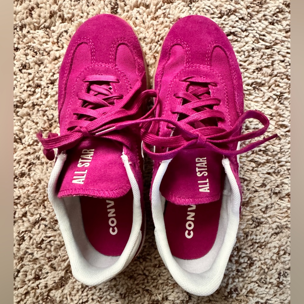Converse magenta sneakers